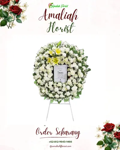 Krans Bunga Duka Cita di Leuwibatu
